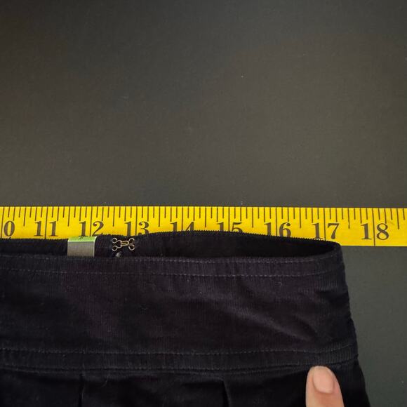 Abercrombie & Fitch Mini Bubble Skirt Womens Sz 8 Navy Micro Corduroy Y2K 90s - Picture 8 of 9